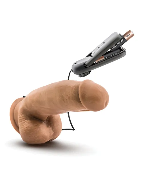 Blush Coverboy MMA Fighter 7 Vibrating Realistic Cock Mocha Blush Novelties Dildos