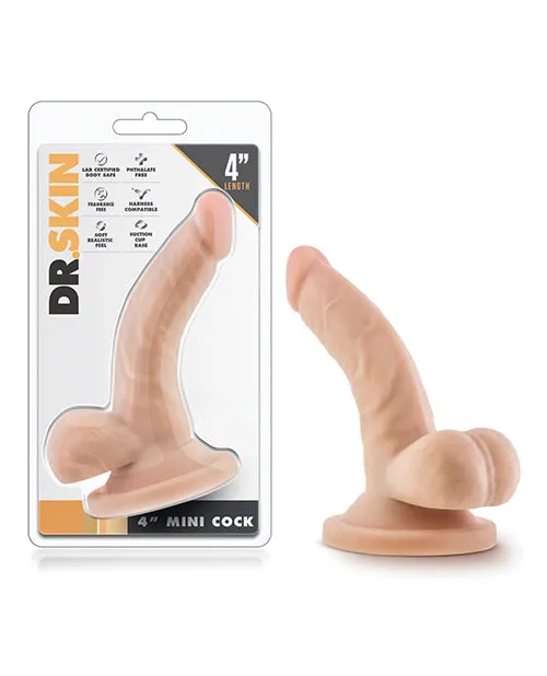 Blush Novelties Dildos Blush Dr Skin 4 Mini Cock Beige