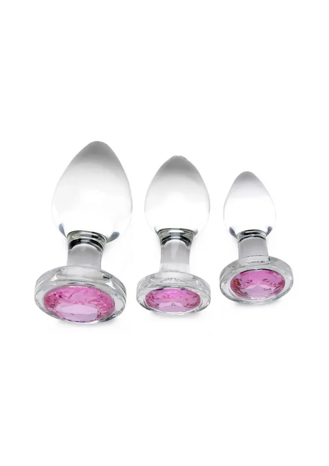 Booty Sparks Anal Booty Sparks Pink Gem Glass Anal Plug