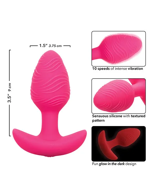 California Exotic Novelties Anal Cheeky Glow in the Dark Vibrating Butt Plug