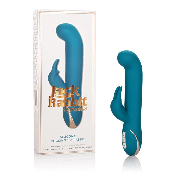 California Exotic Vibrators Premium Jack Rabbit Silicone Rocking G Rabbit