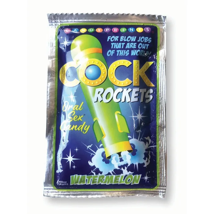 Cock Rockets Watermelon Flavoured Oral Sex Candy 15 grams Little Genie Dildos