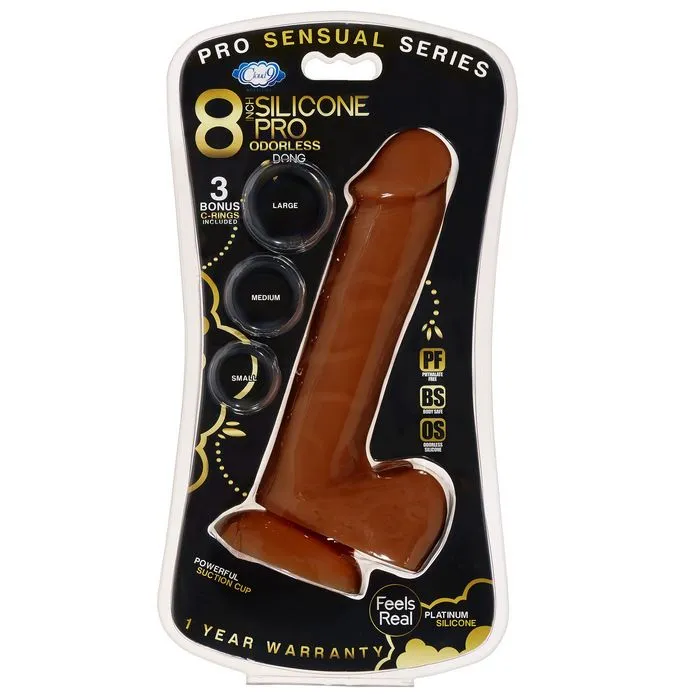 Dildos Cloud 9 Pro Sensual Premium Silicone Dong W 3 C Rings Brown 8 inch Cloud 9 Dildos Cloud 9 Pro Sensual Premium Silicone Dong W 3 C Rings Brown 8 inch Cloud 9