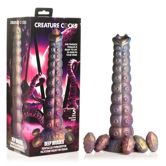 Dildos Creature Cocks Deep Invader MultiColoured 229 cm Ovipositor Fantasy Dildo XR Brands