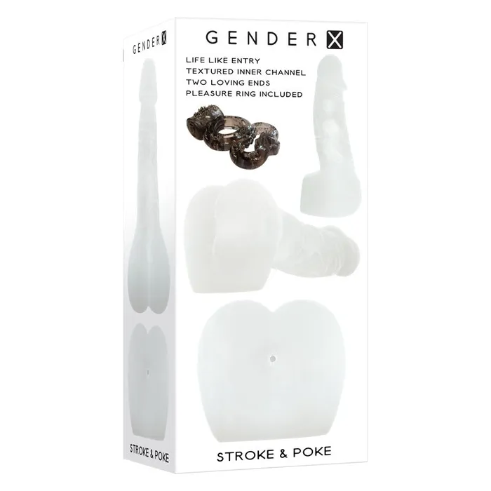 Dildos Gender X Gender X STROKE POKE Clear 20 cm Stroker Dong