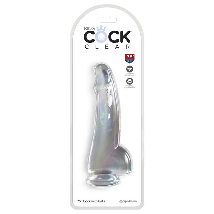 Dildos Pipedream King Cock 75 Cock with Balls Clear Dildos Pipedream King Cock 75 Cock with Balls Clear