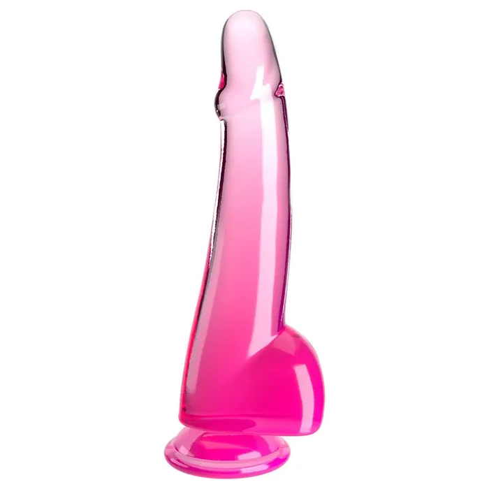 Dildos Pipedream King Cock Clear 10 Cock with Balls Pink Dildos Pipedream King Cock Clear 10 Cock with Balls Pink