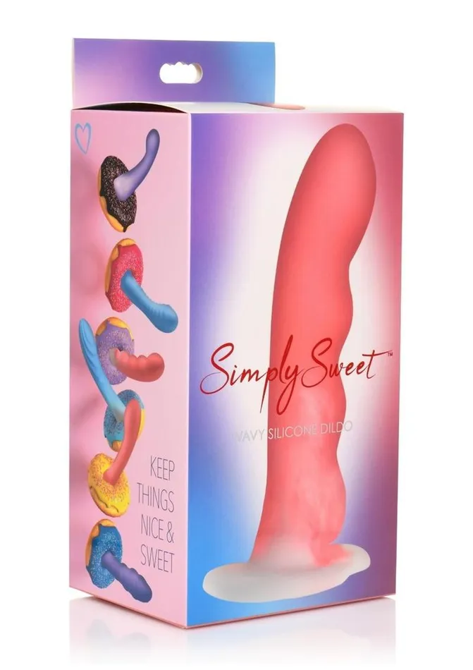 Dildos Simply Sweet Wavy Silicone Dildo Simply Sweet