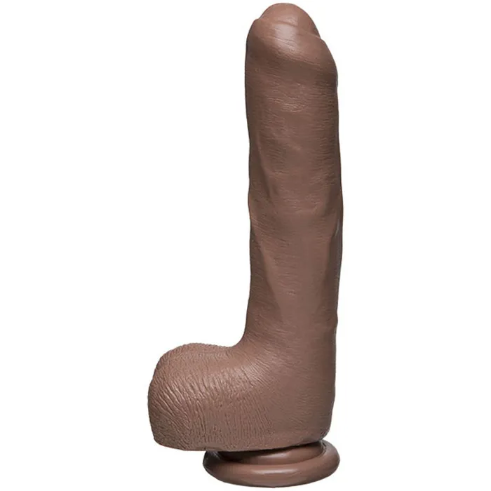 Dildos The D Uncut D 9 Inch With Balls Firmskyn Caramel Doc Johnson