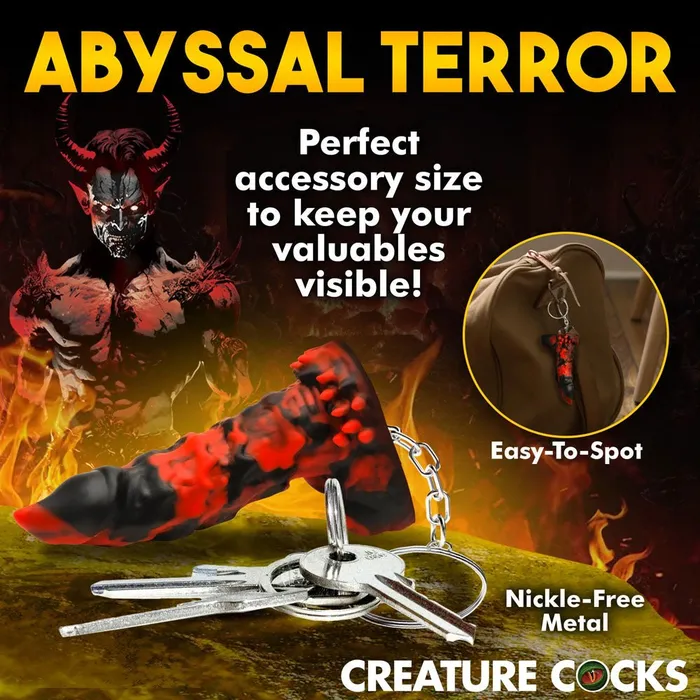 Dildos XR Brands Creature Cocks Fire Demon Keychain Novelty Fantasy Dildo Keyring Dildos XR Brands Creature Cocks Fire Demon Keychain Novelty Fantasy Dildo Keyring