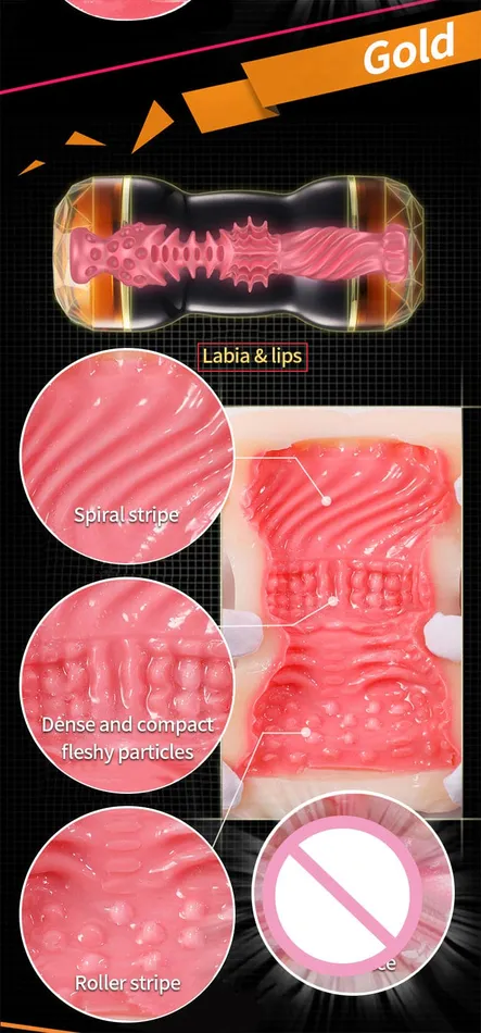 Dual Head Double Tunnel Options Masturbation Cup Onion Toy Dildos Dual Head Double Tunnel Options Masturbation Cup Onion Toy Dildos