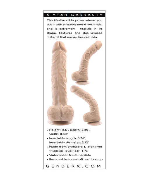 Evolved Novelties INC Dildos Gender X Flexskin Poseable True Feel 10 Dildo Light Evolved Novelties INC Dildos Gender X Flexskin Poseable True Feel 10 Dildo Light