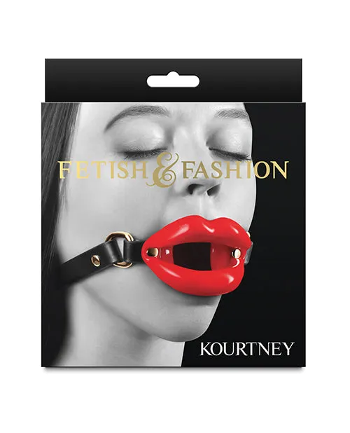 Fetish Fashion Kourtney Gag BlackRed Ns Novelties INC Anal