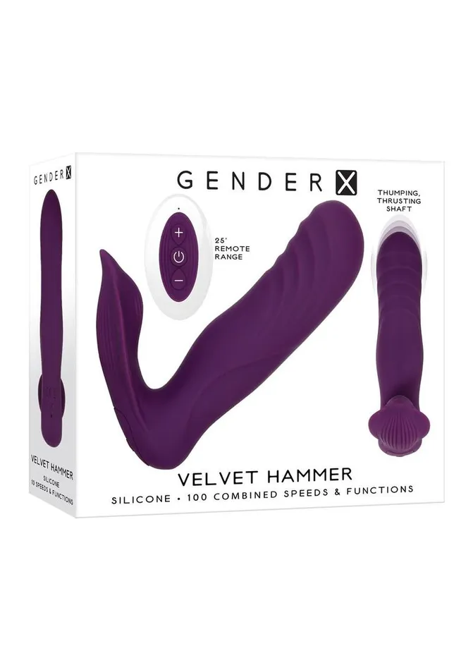 Gender X Gender X Velvet Hammer Rechargeable Silicone Wearable Vibrator Female Sex Toys