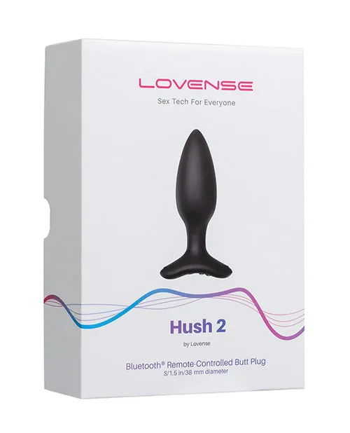 Hytto Pte Ltd Anal Lovense Hush 2 Butt Plug Black