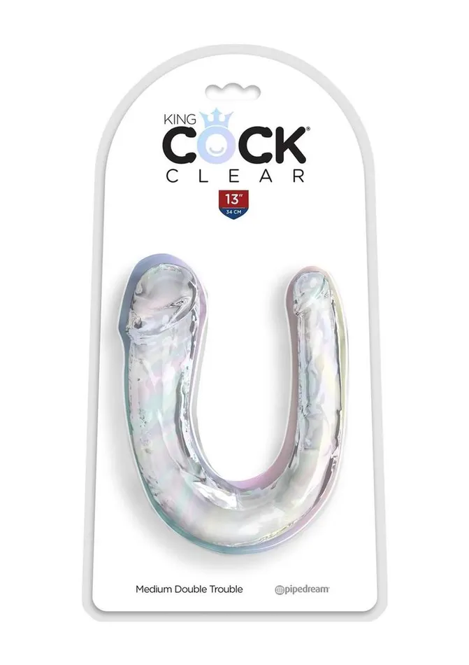 King Cock Dildos King Cock Clear Double Trouble