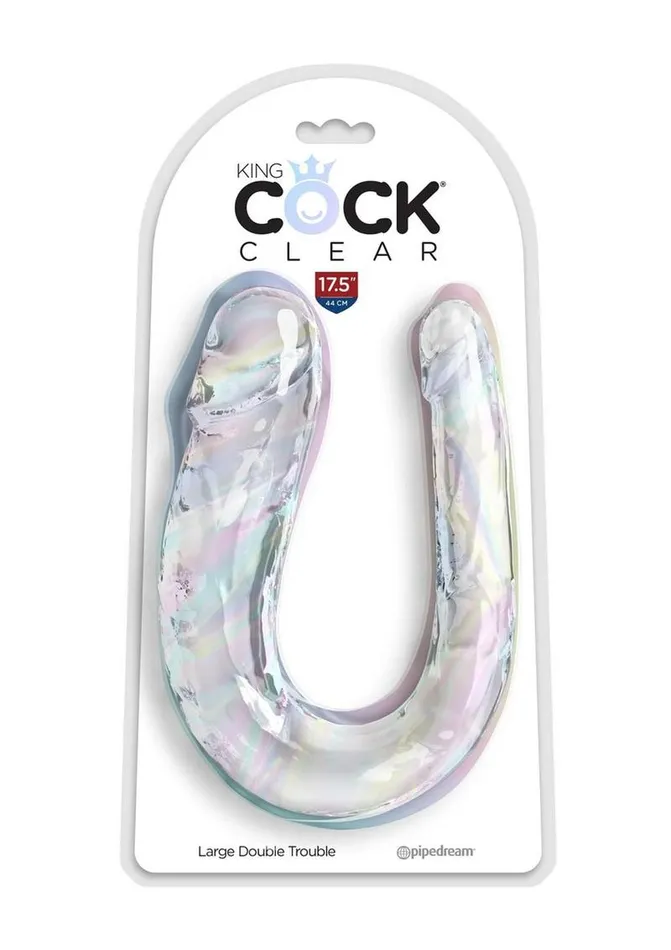 King Cock Dildos King Cock Clear Double Trouble