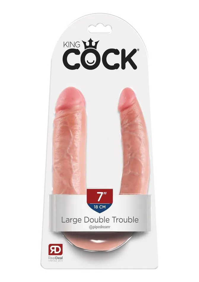 King Cock UShaped Large Double Trouble Dildo King Cock Dildos
