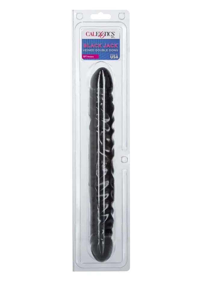 Lifelike Dongs Dildos Black Jack Veined Double Dildo
