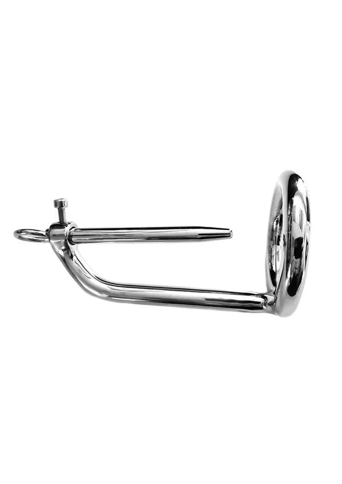 Male Sex Toys Rouge Chastity Cock Ring and Urethral Probe Stainless Rouge