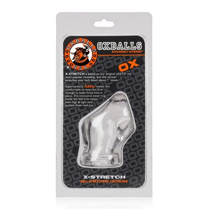 Oxballs Atomic Jock Unit X Stretch Cocksling Clear Ox Balls Dildos
