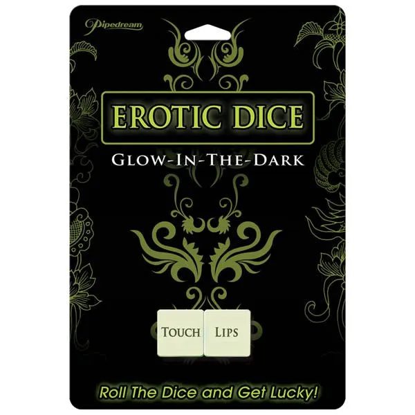 Pipedream Dildos Erotic Dice Glow in the Dark Couples Dice Game