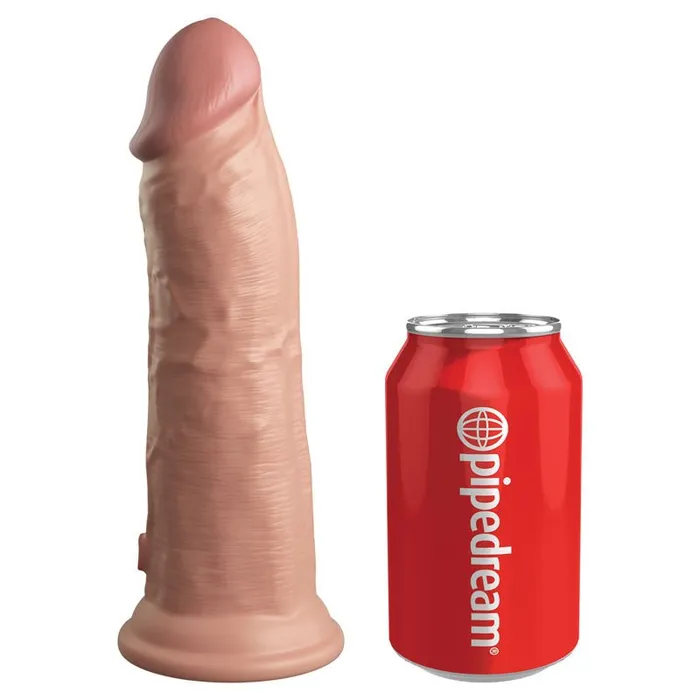 Pipedream Dildos King Cock Elite 8 Vibrating Dual Density Cock Flesh Pipedream Dildos King Cock Elite 8 Vibrating Dual Density Cock Flesh