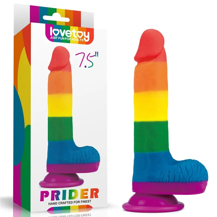 Prider 75 Dildo Rainbow 19 cm Dong Lovetoy Dildos