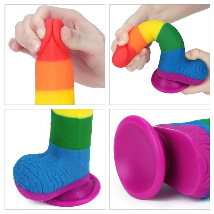 Prider 75 Dildo Rainbow 19 cm Dong Lovetoy Dildos Prider 75 Dildo Rainbow 19 cm Dong Lovetoy Dildos
