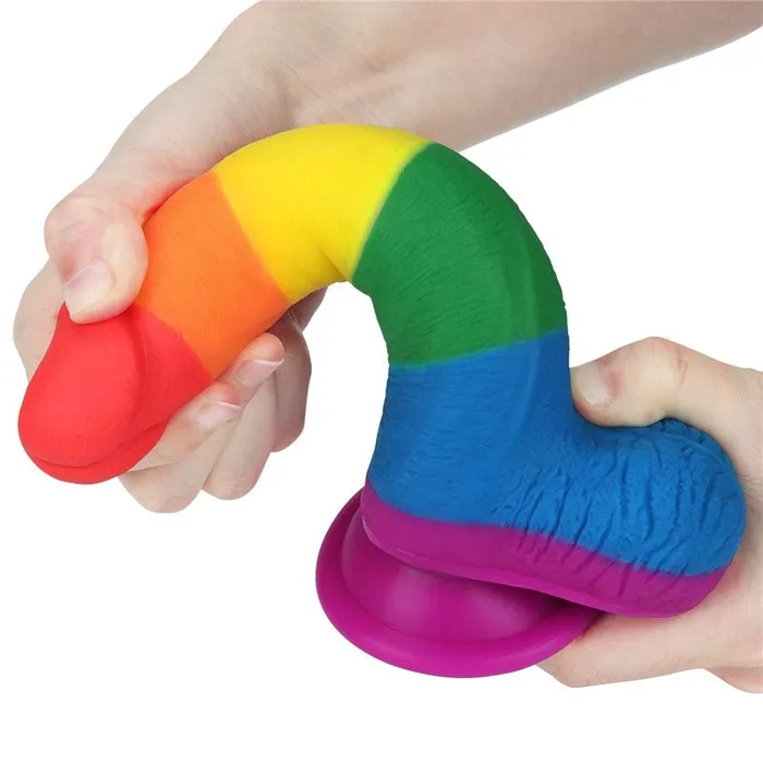 Prider 75 Dildo Rainbow 19 cm Dong Lovetoy Dildos Prider 75 Dildo Rainbow 19 cm Dong Lovetoy Dildos