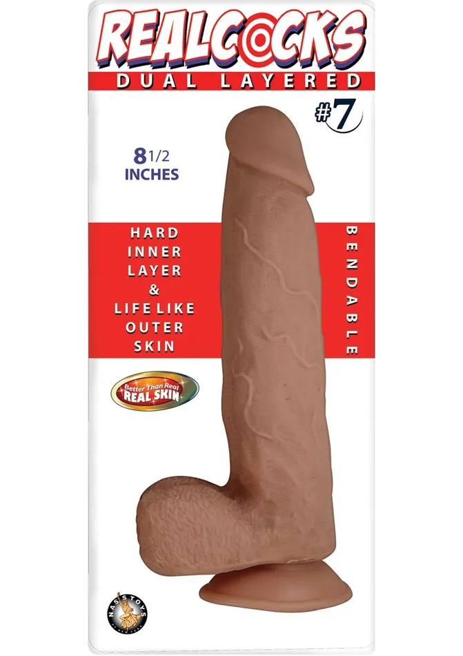 Realcocks Dual Layered 7 Bendable Dildo Realcocks Dildos Realcocks Dual Layered 7 Bendable Dildo Realcocks Dildos