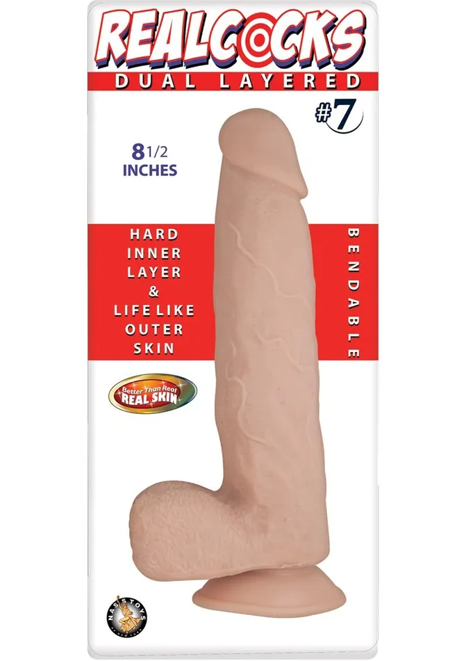 Realcocks Dual Layered 7 Bendable Dildo Realcocks Dildos Realcocks Dual Layered 7 Bendable Dildo Realcocks Dildos
