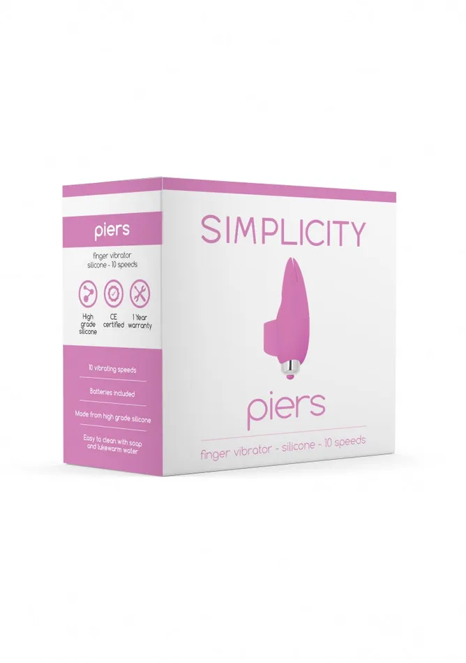 Shots Simplicity Vibrators PIERS Finger vibrator Pink
