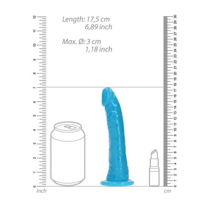 Shots Toys Dildos REALROCK 155 cm Slim Glow in the Dark Neon Blue Glow in Dark Blue 155 cm 6 Dong Shots Toys Dildos REALROCK 155 cm Slim Glow in the Dark Neon Blue Glow in Dark Blue 155 cm 6 Dong