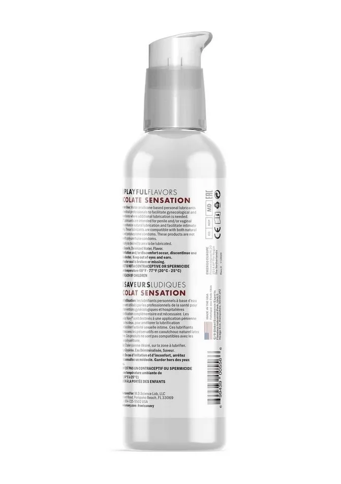 Swiss Navy 4 In 1 Flavored Lubricant 4oz Chocolate Sensation Swiss Navy Lubricants Swiss Navy 4 In 1 Flavored Lubricant 4oz Chocolate Sensation Swiss Navy Lubricants