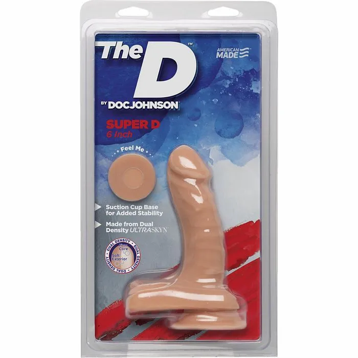 The D 6 inch Super D Vanilla Doc Johnson Dildos