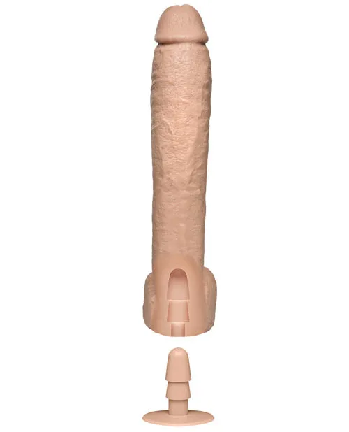 The Naturals 12 Cock wBalls Flesh Doc Johnson Dildos