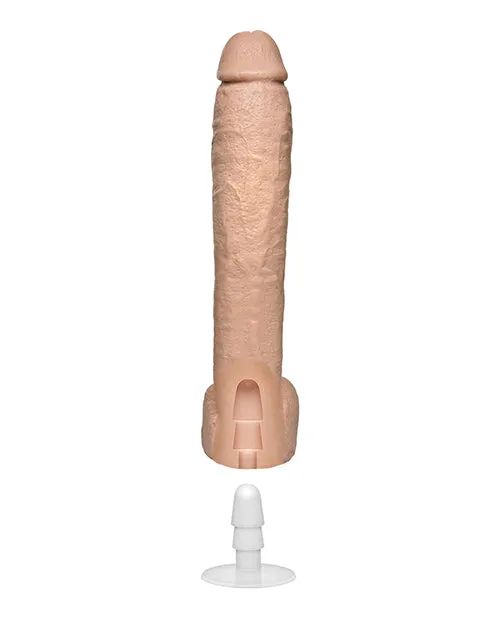 The Naturals 12 Cock wBalls Flesh Doc Johnson Dildos