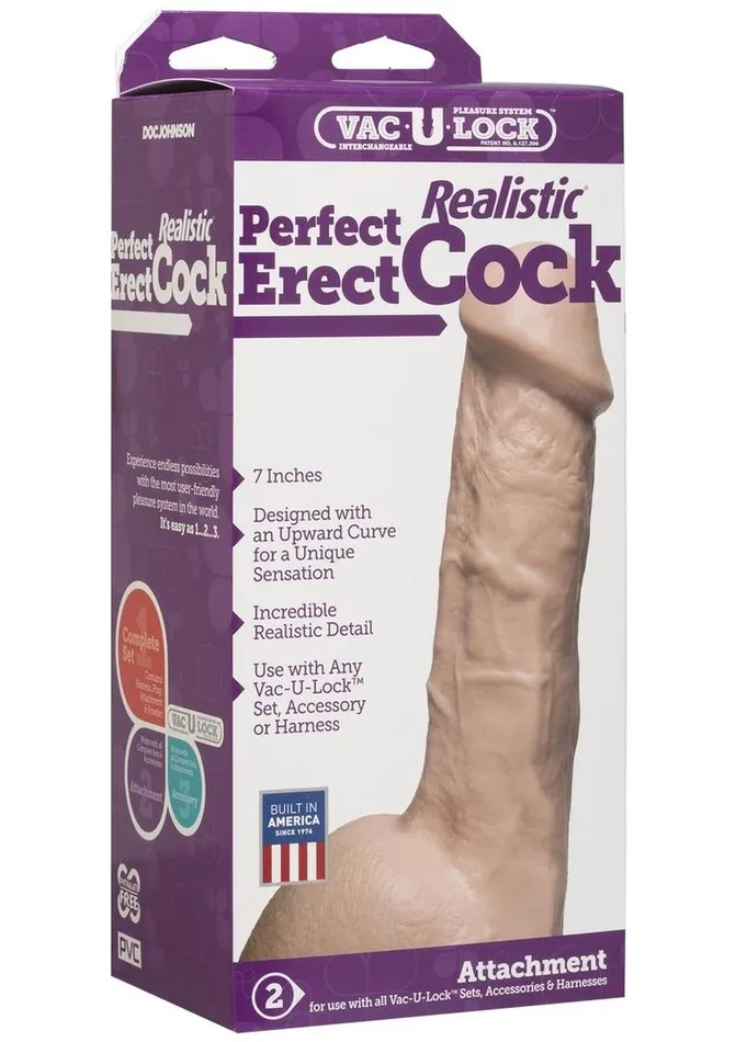 VacULock VacULock Realistic Perfect Erect Cock Dildo Dildos