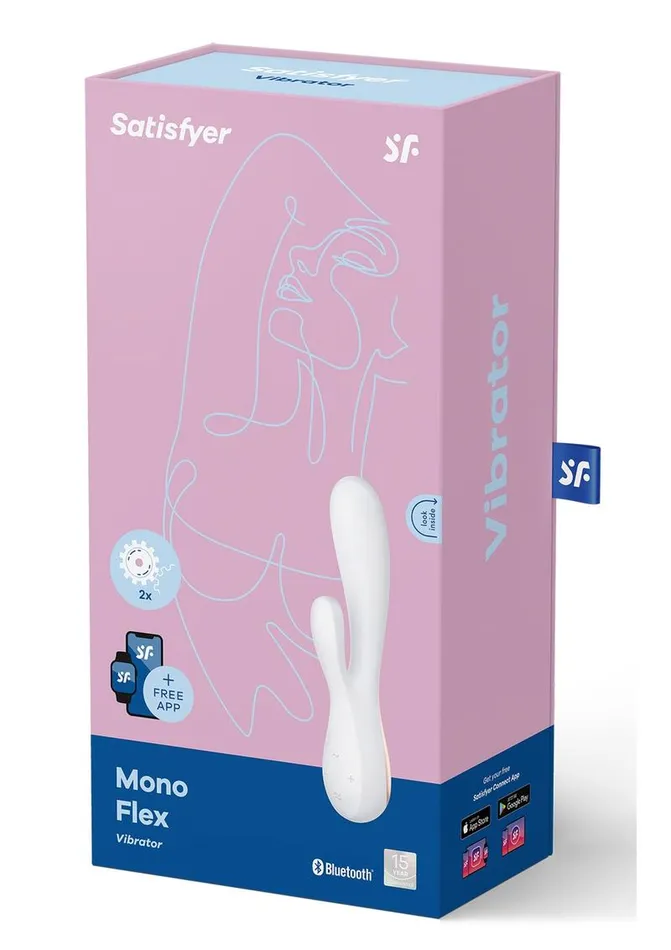 Vibrators Satisfyer Satisfyer Mono Flex Rechargeable Silicone Rabbit Vibrator