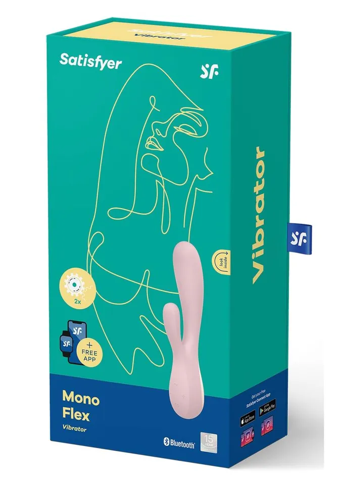 Vibrators Satisfyer Satisfyer Mono Flex Rechargeable Silicone Rabbit Vibrator