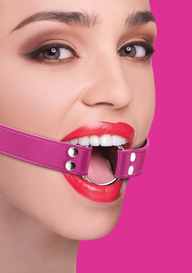 Vibrators Shots Ouch Ring Gag Pink