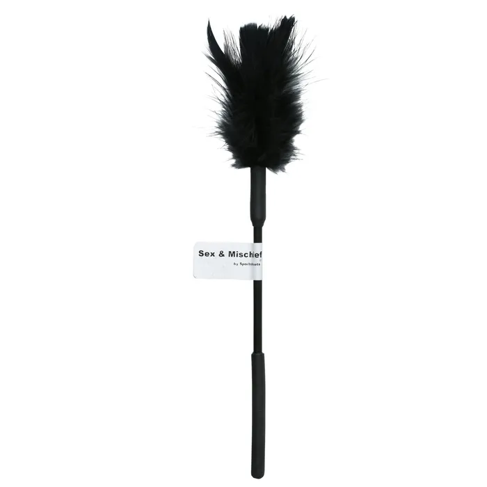 Viridian Leto Anal Sex and Mischief Feather Tickler Black