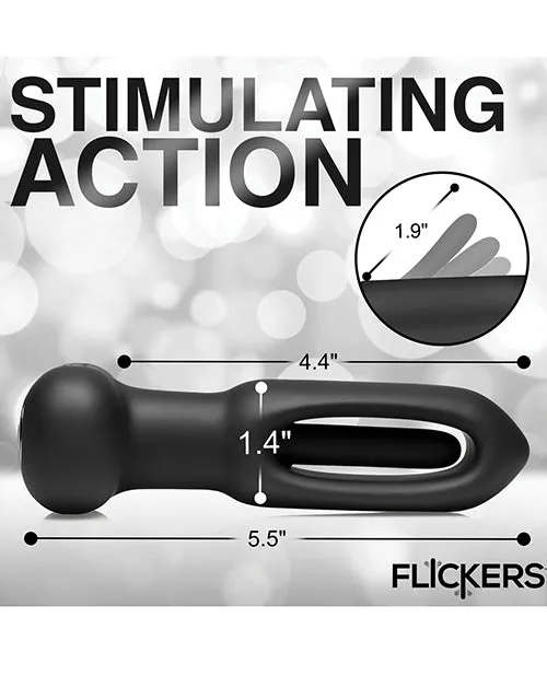 Xr LLC Anal Inmi Bum Flick Flicking Vibrating Silicone Butt Plug wRemote Black Xr LLC Anal Inmi Bum Flick Flicking Vibrating Silicone Butt Plug wRemote Black